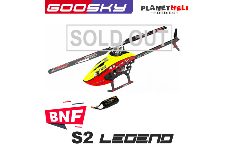GOOSKY S2 BNF 3D RC Helicopter 6CH 3D FBL Dual Brushless Motor Direct-Drive - Mode 2